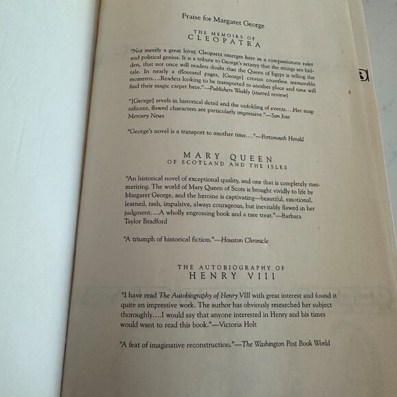 "The Memoirs of Cleopatra a Novel" by Margaret George Paperback - Picture 4 of 7